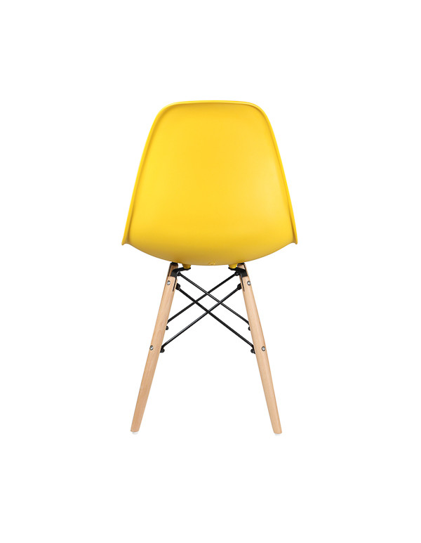 Стул обеденный EAMES DSW WX-503, пластик желтый